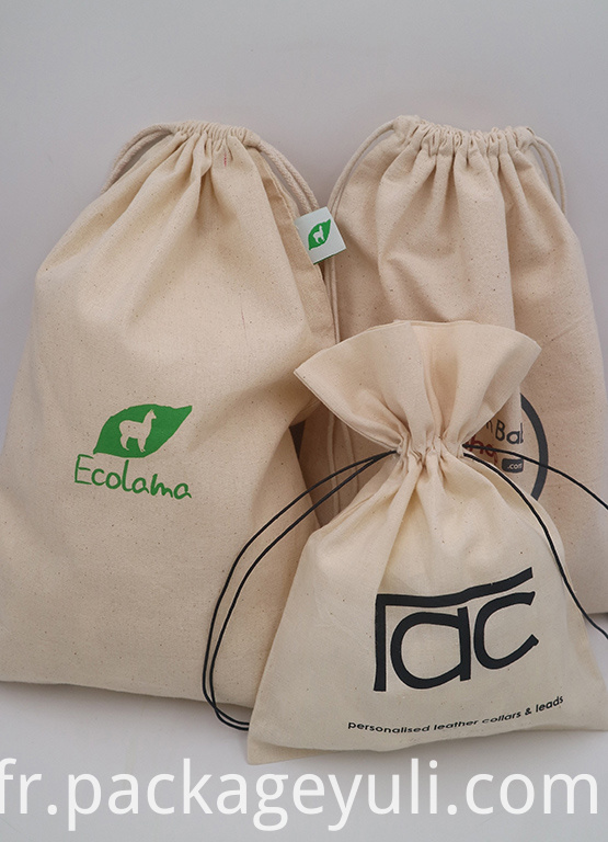 pochette en coton cotton pouch